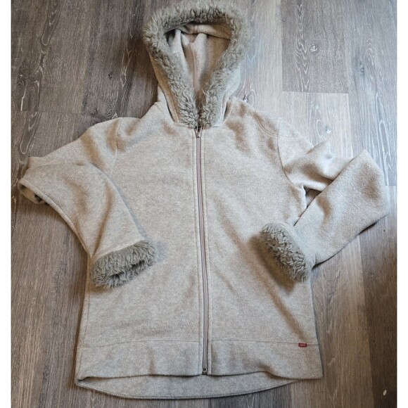 Esprit Women's large jacket hood Long Sleeve Full Zip - Picture 1 of 6